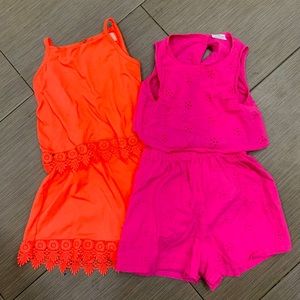 Girls short/tank set